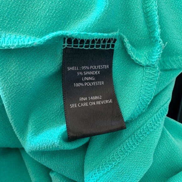 Torrid Sleeveless Keyhole Maxi Dress W/ Pockets Teal Green/Blue 3X Elastic Waist - Picture 6 of 8